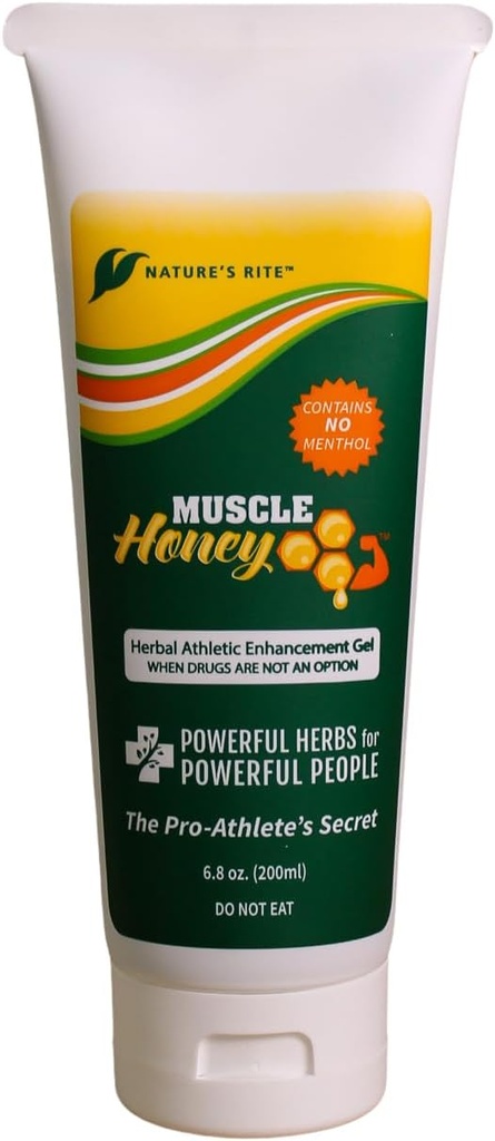 Nature's Rite Muscle Honey, 6.8 Unzen (200 mL), All-Natural Herbal Gel, Sport & Athletic Aid, WADA & NCAA