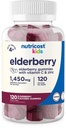 Nutricost Kids Elderberry Gummies (50mg) mit Zink & Vitamin C 120 Gummi - Glutenfrei, No Corn Syrup