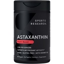 Recherche sportive Triple force Vegan Astaxanthin Supplément de l'algue - softgels à base de plantes pour l'activité antioxydante, la peau et la santé des yeux - non-OGM vérifié, fait avec l'huile de coco - 12mg, 60 Compte