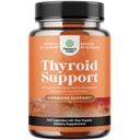 Herbaler Schilddrüsen-Support-Komplex - Potent Kelp-Iodine-Ergänzung mit L Tyrosin, Bladderwrack, Selenium & Pure Ashwagandha für Hormone Balance - Mood & Energy Diätpillen - 120 Halal Kapseln
