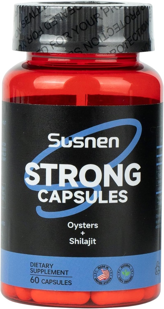 Starke Kapseln, mit Oyster Titanium Seaweed Extract, Mineralien, fördert Absorption, Male Energy Supplement, stärkt den Körper und liefert natürliche Energie für den Körper. (60 Kapseln)