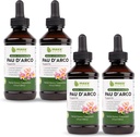 Maxx Herb PAU D'Arco Tincture - Max Strength PAU Darco Extract for Immune Support, Taheebo Tea Inner Bark Absorbs Better Than PAU Darco Capsules – 4 Bottles, 4 Oz Each (240 Servings)