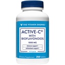 La vitamine Shoppe Active-C avec bioflavonoïdes 1000 MG - Antioxydant pour la santé cardiovasculaire et immunitaire et la protection contre les radicaux libres (250 comprimés)