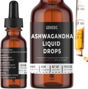 Ashwagandha Liquid Drops Konzentrat 1 Fl Oz 30ml | 60 Portionen von 500mg Bio-Root Tincture Extract Supplement | Stress Relief, Energie &amp; Immunität, Mental Fokus, schnelle Absorption