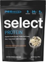 PEScience Sélectionner Poudre de protéines, mélange de lactosérum et de caséine, poudre de protéines propres pour les femmes et les hommes, faible teneur en calories, faible teneur en glucides, kéto amical, sans gluten - Cupcake au chocolat congelé - 5 portions
