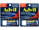 2 Paquet de poche pour soulager la douleur advil / réducteur de fièvre Ibuprofène 200mg - 10 comprimés enduits par paquet (20 comprimés Total)