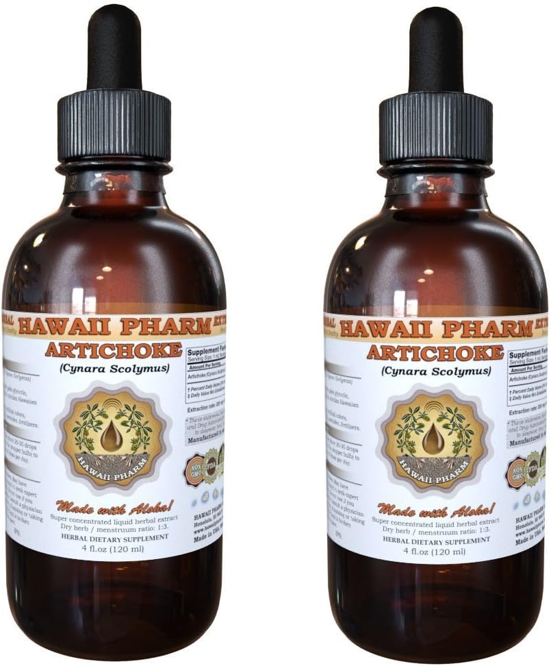 Extrait liquide d'artichaut, artichaut organique (Cynara scolymus) Teinture 2x2 oz