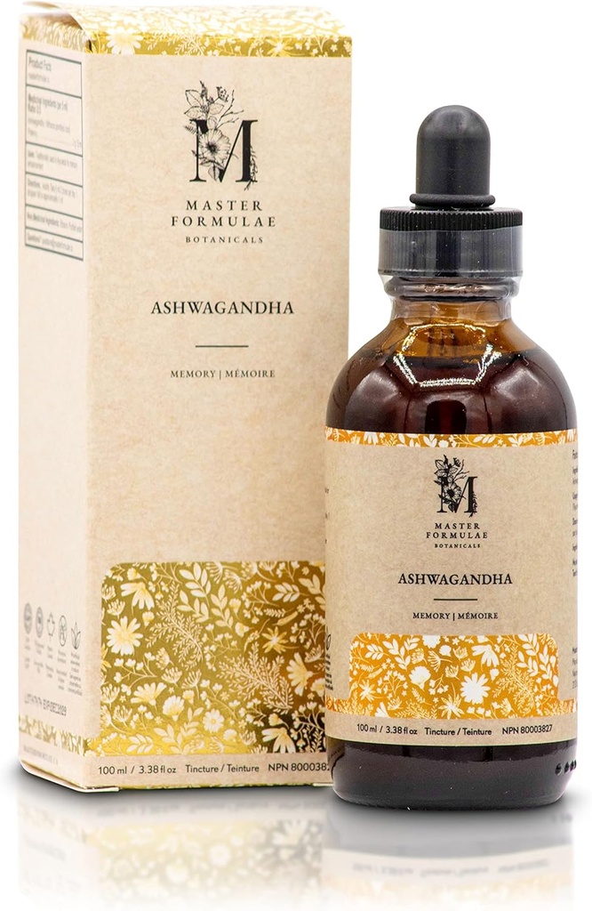 Master-Formel Ashwagandha Wurzel pflanzliche Tinte 100ml | Extra Stärke Extrakt | 100% Natürliche | Hohe Bioverfügbarkeit
