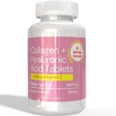 Hollywoodskin Peptan® Collagen Complex: für ultimative Alter-Defying Unterstützung. 1000mg Collagen Typ 1 & 3, 300mg HA, 100mg Vitamin C. 1500mg x 180 Tabletten. (6 Monate Versorgung).