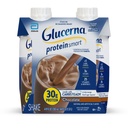 Glucerna Protein Smart Diabetes Care Shake, Chocolat, Repas Diabétique de remplacement pour soutenir la gestion du sucre dans le sang, 30g de protéines, 150 calories, prêt à boire, bouteille 11-fl-oz, 4 Pack