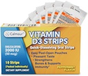 Vitamin D3 Strips 10 Pack| 2000 IU Oral Dissolvable D3 Vitamin Strips | Peppermint Flavor Melts on Your Tongue in 30 Sekunden | Boost Immunity & Enhance Mental Focus with Vitamin D3 2000