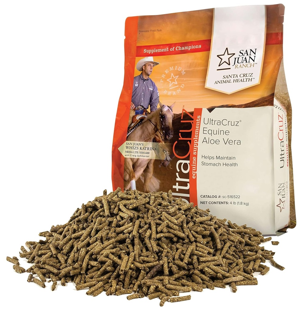 UltraCruz - sc-516522 Equine Aloe Vera Ergänzung für Pferde, 4 lb, Pellet (64 Tage Versorgung)