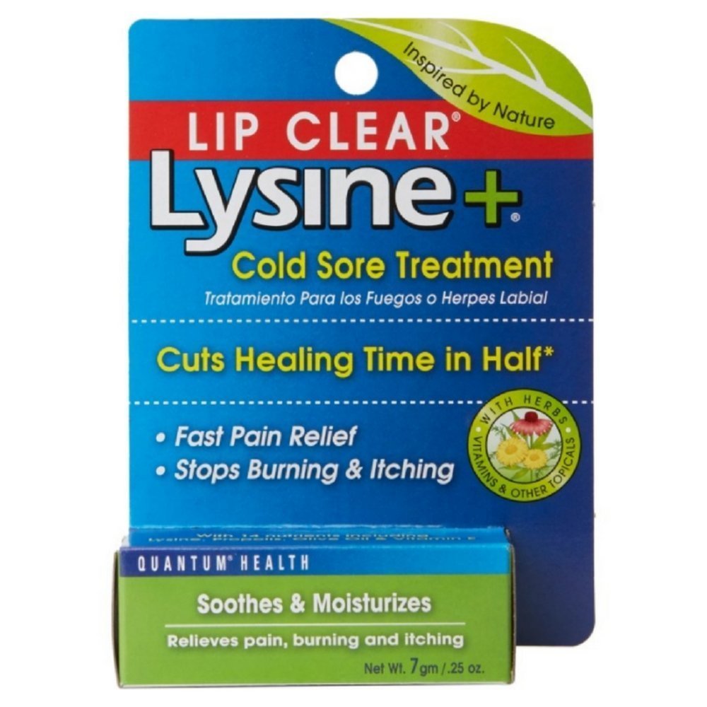 Quantum Health Lip Clear Lysine+ Traitement des plaies froides, 0,25 oz