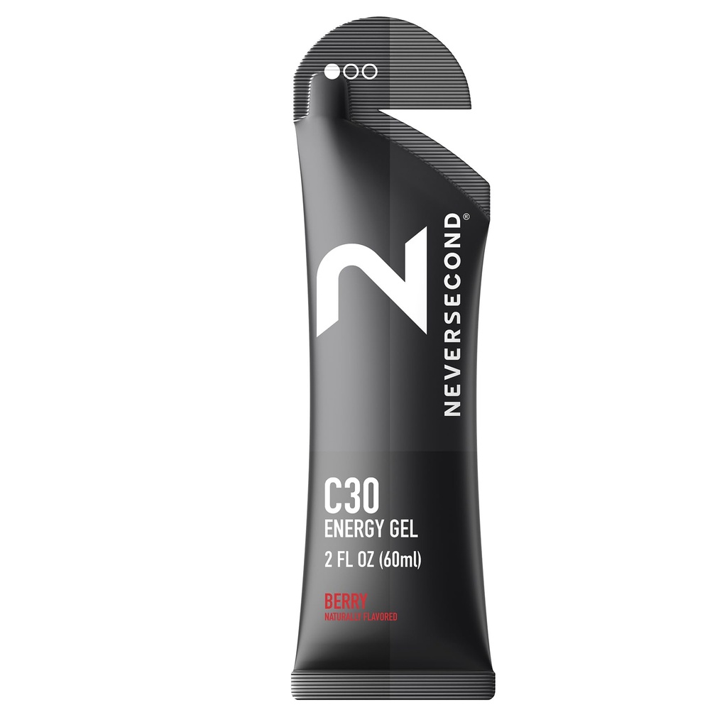 Gel C30 Energy, Performance Nutrition & Hydratation, Gel Never2 Energy pour Ultra Triathlons, Cycling & Marathons (Berry Flavor, pack 12-Count)