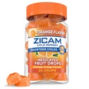 Zicam Cold Remedy Zinc Medicated Fruit Drops, Ultimate Orange, 25 Count (Pack von 1)