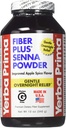 Yerba Prima Fiber Plus Senna Powder, 12 Unze - für Short-Term Verwendung zur Wiederherstellung der Regelmäßigkeit, Verbesserte Apple Spice Flavor, Stevia Sweetened, Bietet gentle Overnight Relief