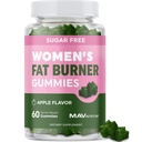 Frauen Fat Burner Gummis für Weight Loss | Green Tea, Green Coffee Bean, Garcinia Cambogia & Ketone | Fat Burners für Frauen Weight Loss Gummies | Green Tea Fat Burner Supplements | 60 Count