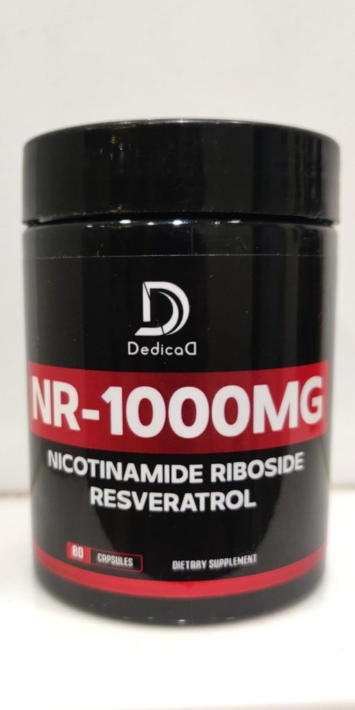 NAD Ergänzung mit Nicotinamid Riboside und Trans Resveratrol - NR für Herren & Frauen - 80 Kapseln