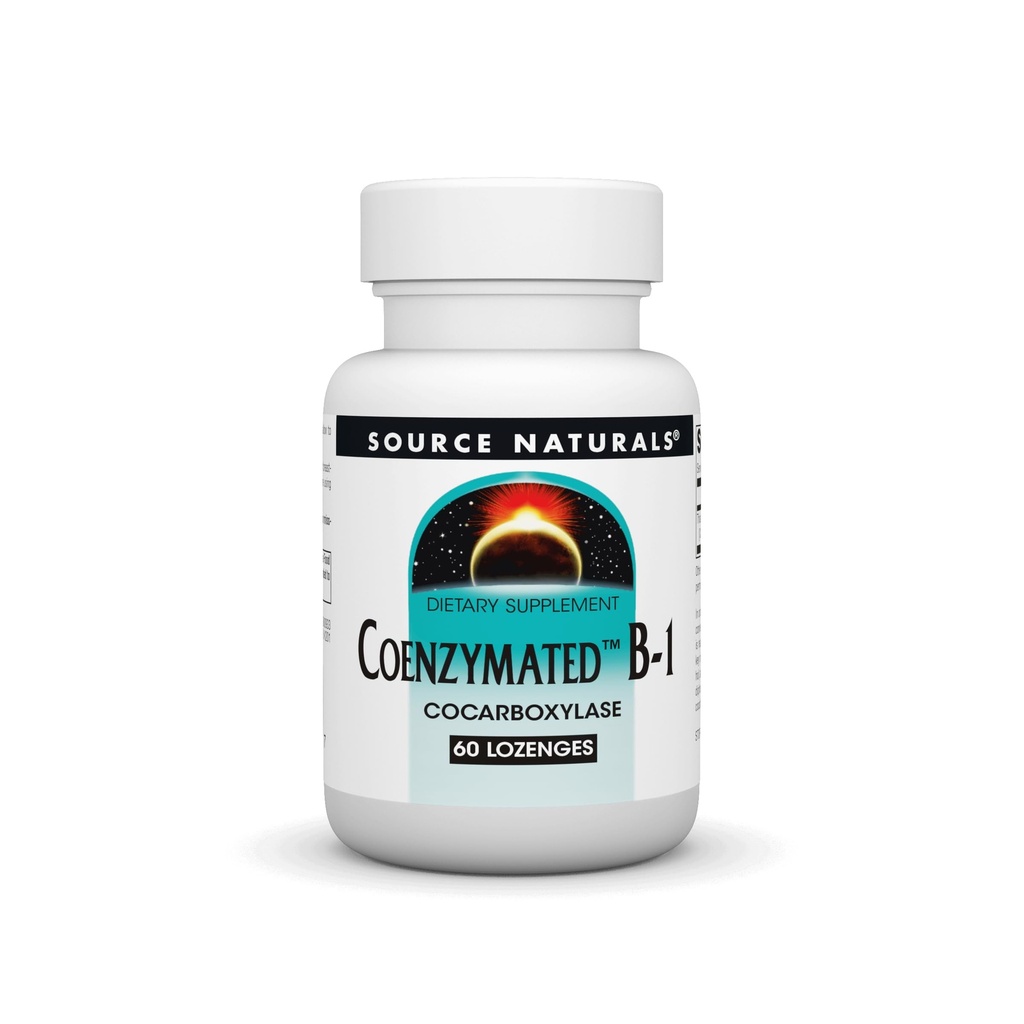 Quelle Naturals Coenzymated B-1 25mg Fast Acting Thiamin Cocarboxylase Quick-Dissolve - 60 Lozenges