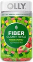 OLLY Fiber Gummy Ringe, 5g Prebiotic Fiber, FOS (Fructo-oligosaccharide), Verdauungsunterstützung, Berry Melon