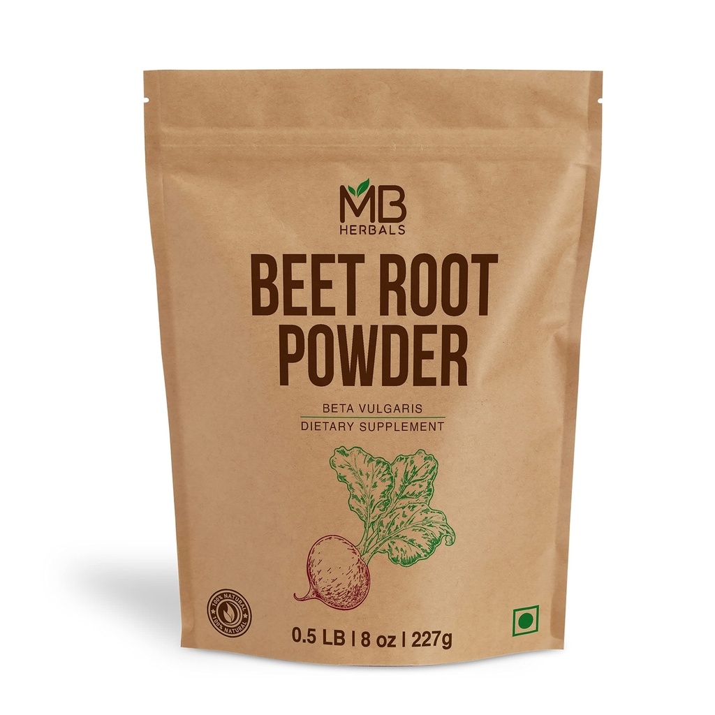 MB Herbals Poudre de betterave 8 oz (1/2 lb)