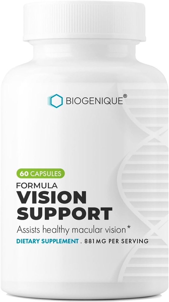 Vision Support Supplement mit Lutein, Lycopin, Vitamine & Minerals für Augengesundheit & Vision Health Support 60 Kapseln - Made in USA - Non-GMO, Gluten Free