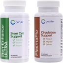 Cerule Stemenhance + Plasmaflo Ultra Stem Cell Support Supplement mit Extrakten aus Freshwater Microalgae und Marine Macroalgae zu helfen, die Umwälzung von Adult Stem Cells zu erhöhen und Heilung zu fördern