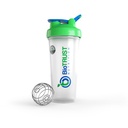 BioTRUST BlenderBottle Classic Shaker Bouteille, 28-Ounce avec boucle, clair/vert
