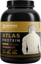 Atlas Schokoladenprotein Pulver | Ziegenmilch Hey mit Casein Protein | 22 g Protein pro Servieren | Schokolade | 28 Servieren