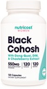 Nutricost Black Cohosh pour femmes 660mg, 120 Capsules - avec Don Quai, DIM, et Chaste Berry, Veggie Caps, Non-OGM, Sans gluten