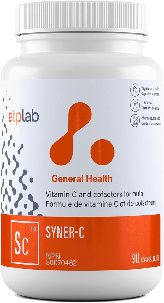 ATP LAB | Syner-C 90 caps | Syner-C, The Ultra-Potent chelatisierte Vitamin C Formel kombiniert mit Quercetin für optimale Immunität.