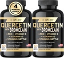 Quercetin mit Bromelain, Stinging Nettle Supplement, Zink Vitamin C Vitamin D | Non-GMO, Glutenfrei | Made in USA | 4 Monate Versorgung