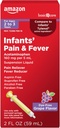 Basic Care Infants' Pain & Fever, Acetaminophen 160 mg pro 5 mL, Suspension Liquid, Dye-Free Grape Flavor, 2 fl oz (Pack mit 1)