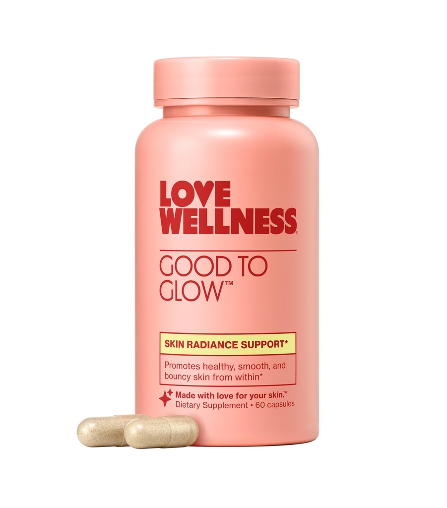 L'amour bien-être Bon à Glow-Supplément de collagène avec biotine, vitamine C, E, Ashwagandha & Zinc-Promeut Smooth, Glowing & Clear Skin