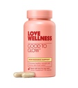 Love Wellness Good to Glow | Collagen Supplement with Biotin, Vitamin C, E, Ashwagandha & Zinc | Promotes Smooth, Glowing & Clear Skin | Enhances Smoothness & Promotes Healthy Skin | 60 Count