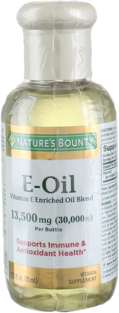 Nature's Bounty Vitamine E-Huile 30 000 UI (topique ou orale), 2,5 Ounces (3)
