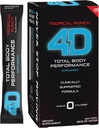 4D - Tropical Punch 25 Unit Box- Vitamine & Energy Powder Packets - Zero Calories & Sugars - Glutenfrei, Non-GMO, Keto & Vegan freundlich