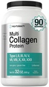 Horbaach Multi Collagen Protein Pulver 32 oz | Typ I, II, III, V, X | Hydrolysed Collagen Peptide | Keto & Paleo Friendly | Unflavorhergesehen & Glutenfrei