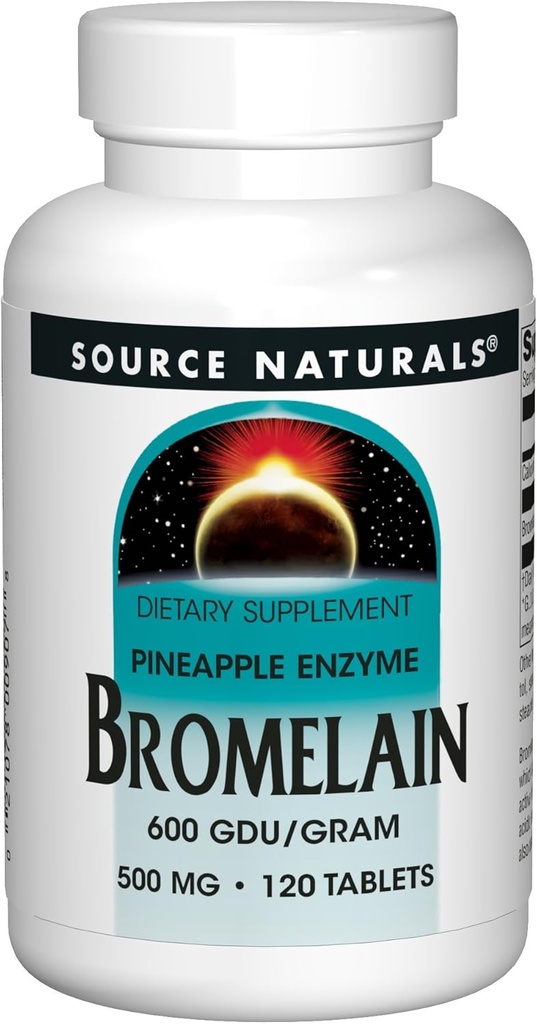 Quelle Naturals Bromelain 500mg Proteolytic Enzym Supplement - 120 Tabletten (Pack von 2)