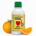 ESSENTIELS POUR ENFANTS Supplément au calcium liquide pour enfants - Calcium pour bébé avec magnésium, zinc et vitamine D3 - Arôme orange, 16 fl oz (1 pack)