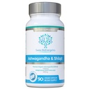 Ashwagandha & Shilajit - Ashwagandha KSM-66 1000mg & Extrait de Shilajit purifié 200mg (acide fulvic 50%) - Pas de charges artificielles, de liants ou d'agents de débit - Convient aux végétaliens