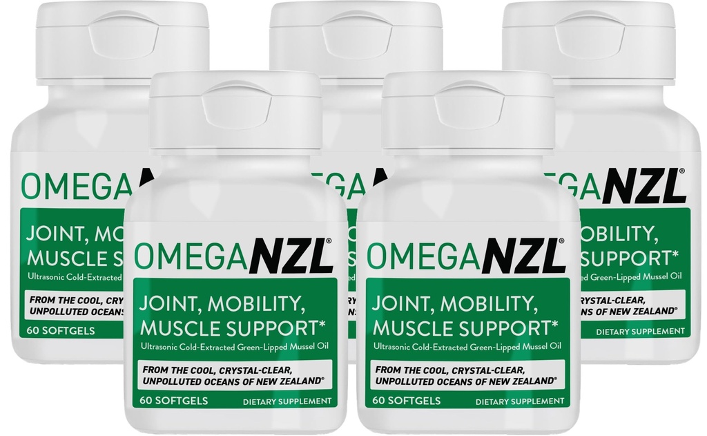 Original Omega-3 Joint Support Supplement, Best Natural Muscle Relief, Green-Lipped Mussel Öl, 300 Softgels, Kein Fisch Nachgeschmack