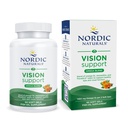 Nordic Naturals Omega Vision, Lemon - 60 Soft Gels - mit Zeaxanthin und FloraGLO Lutein, für gesunde Augen und Vision - 30 Servietten