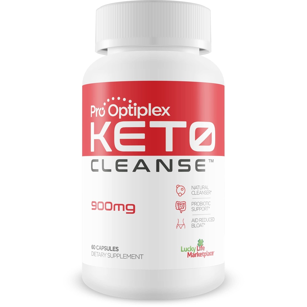 Pro Optiplex Keto Cleanse - Nettoyez et désinfectez naturellement - Herbal Keto Cleanse avec des probiotiques - Aidez à rincer les déchets et les toxines - Nettoyez et nettoyez les colonies