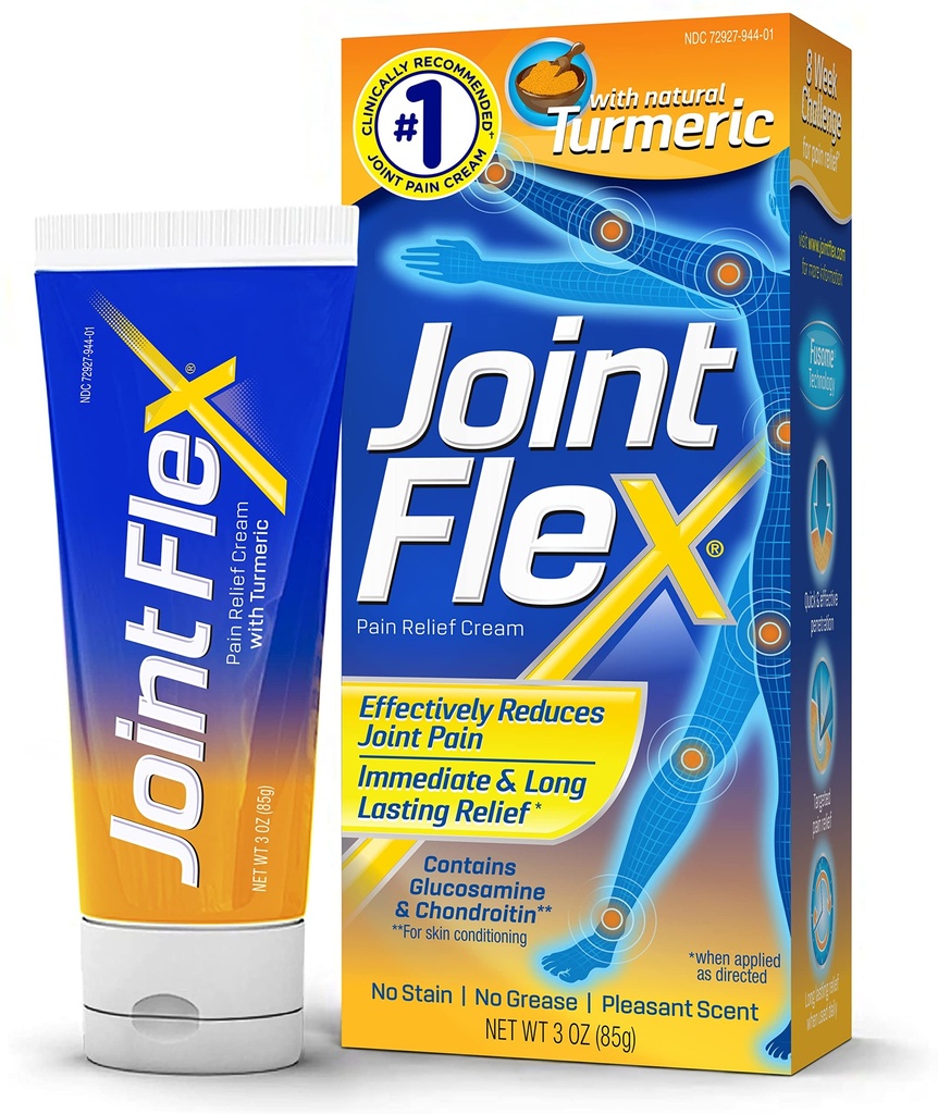 CounterFLEX Crème de soulagement de la douleur avec curcuma, Arthrite de soulagement de la douleur, soulagement de la douleur articulaire, tube 3 once