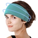 Crimmy Migraine Casquette de soulagement des maux de tête, Gel de refroidissement de la tête de bande de cou masque chapeau, apaisant Ice Pack tête à froid pour tension Stress & Hangover