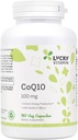 Lucky Vitamin - CoQ-10 mit Hawthorn Berry 100 mg. - 180 Veg Kapseln
