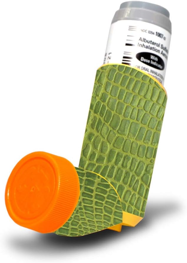 MightySkins Skin für Proventil HFA Asthma Inhaler - Croc Skin | Protective, Durable, and Unique Vinyl Decal Wrap Cover | Einfach anzuwenden, entfernen und ändern Styles | Made in USA