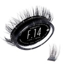 Lashify Fluffy 14mm Gossamer Wimpern Extensions Refill, Schwarz, Einfache DIY Falsche Lashes hinzufügen Vollständigkeit und Dimension