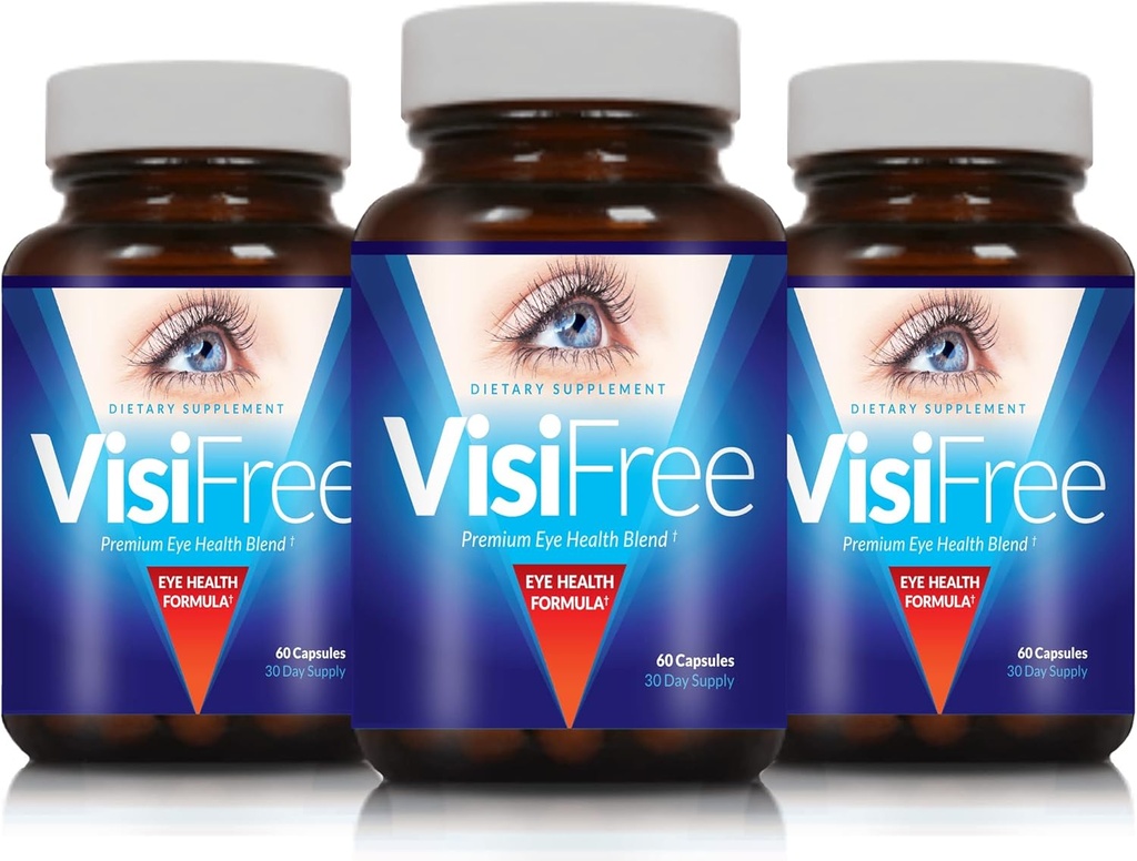 Eye Supplements for Adults - Best Capsules for Eye Health - Includes Vitamin & Mineral for Healthy Clear Vision - Capsules for Eyesight Improvement - 3-Pack